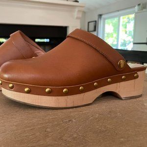 J Crew Convertible Leather Clogs